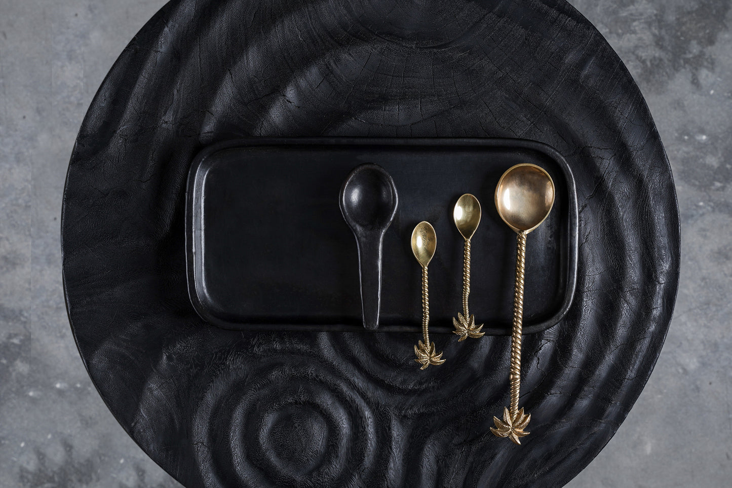 Bazar Bizar De Palm Tree Salade Lepel - Goud