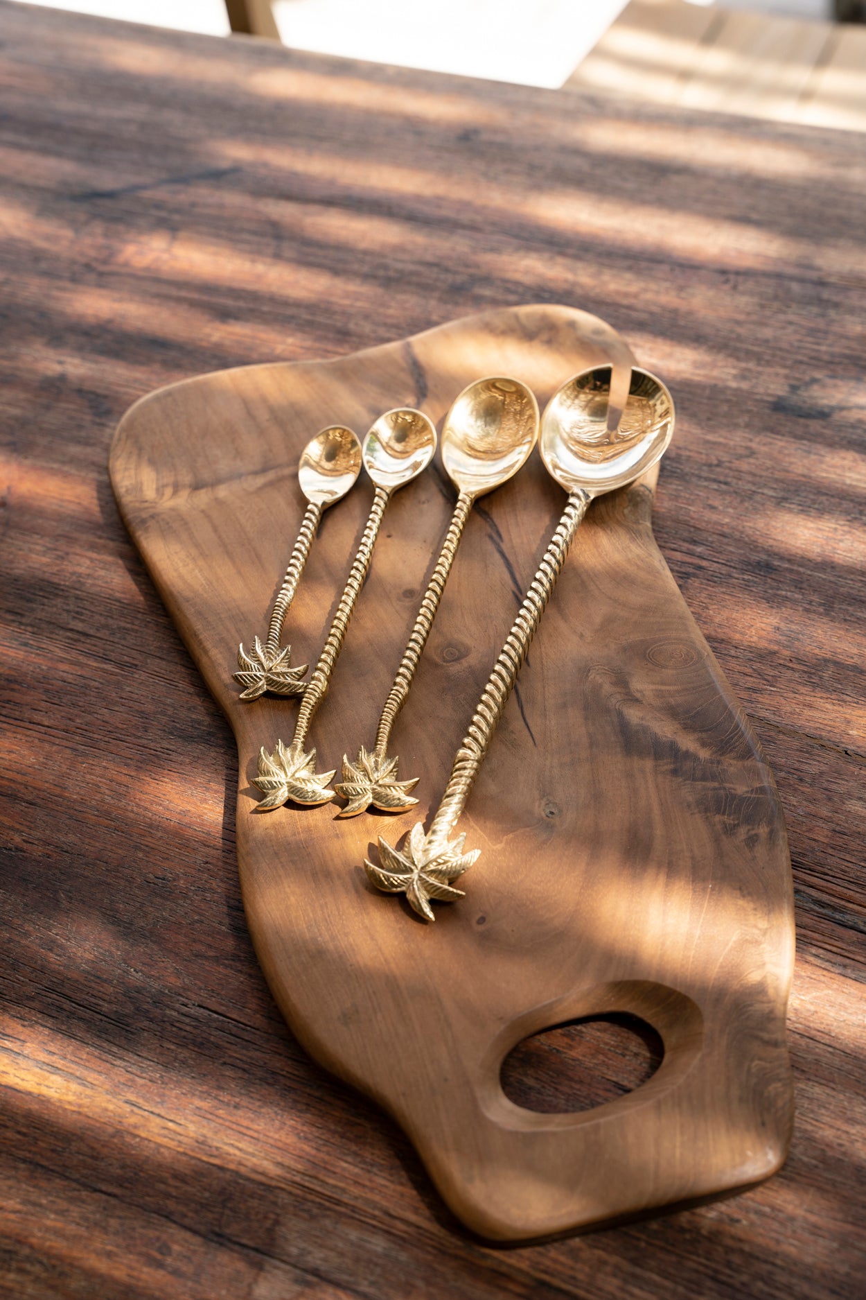 De Palm Tree Lange Lepel - Goud