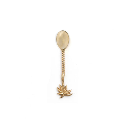 Bazar Bizar De Palm Tree Theelepel - Goud