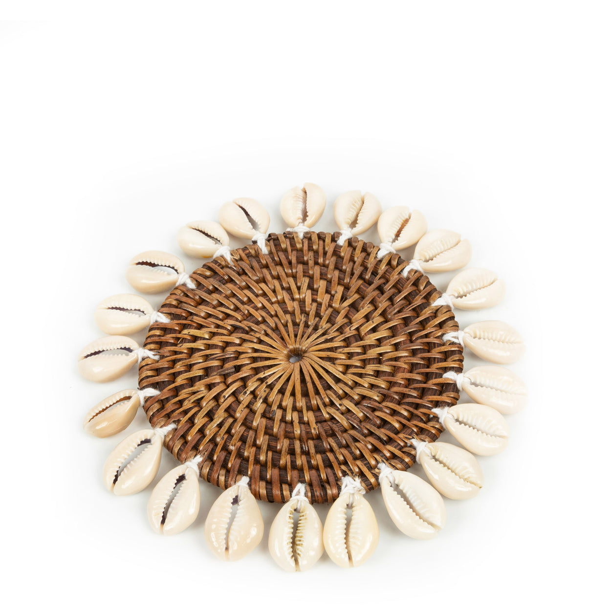 Bazar Bizar De Colonial Shell Onderzetter - Naturel Bruin