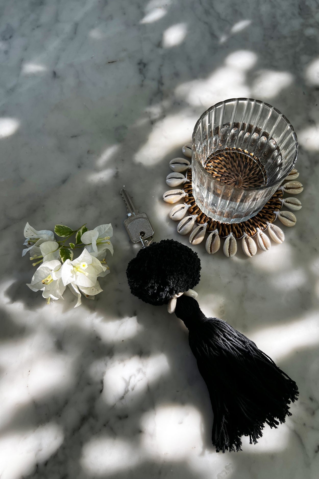 Bazar Bizar De Colonial Shell Onderzetter - Naturel Bruin