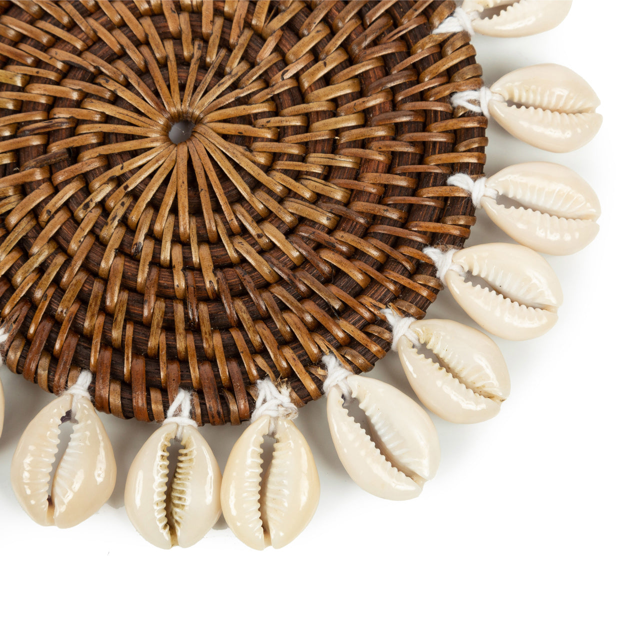 Bazar Bizar De Colonial Shell Onderzetter - Naturel Bruin
