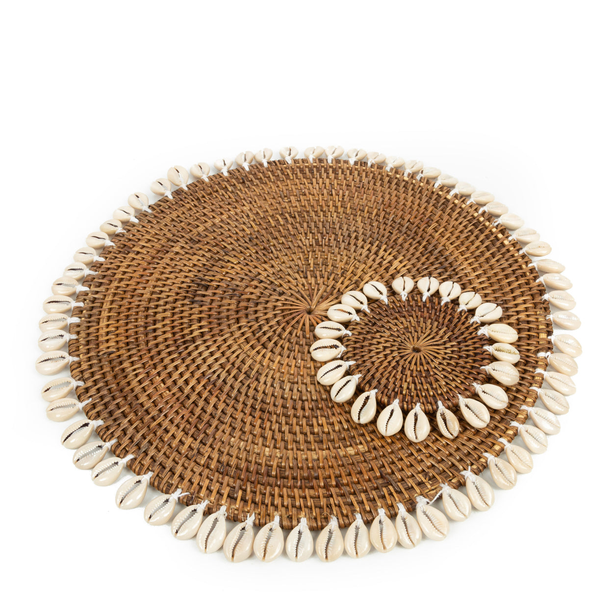 Bazar Bizar De Colonial Shell Onderzetter - Naturel Bruin