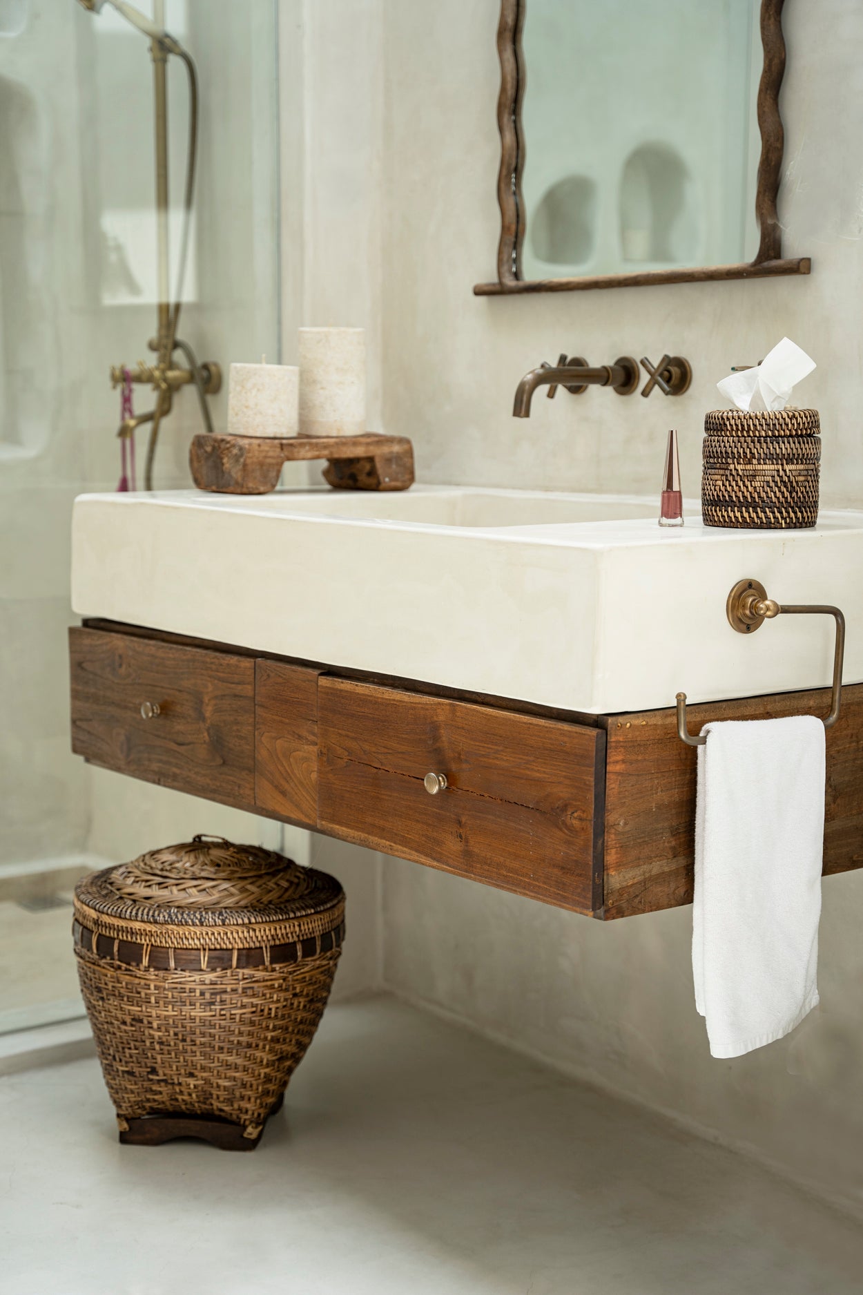 Bazar Bizar De Colonial Tissuehouder - Naturel Bruin