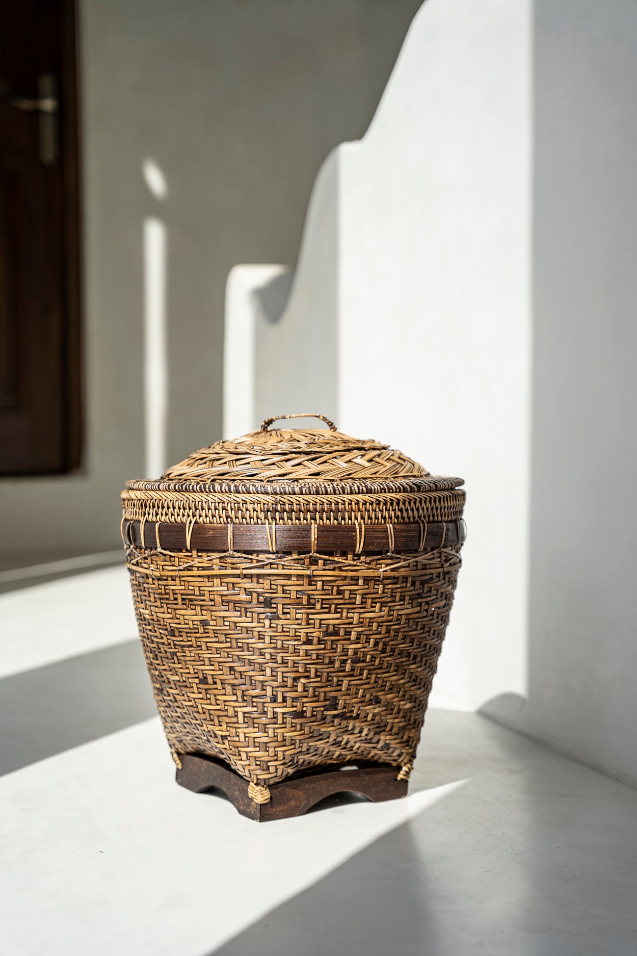 Bazar Bizar De Colonial Storage Mand - Naturel Bruin - M