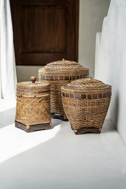 Bazar Bizar De Colonial Storage Mand - Naturel Bruin - M
