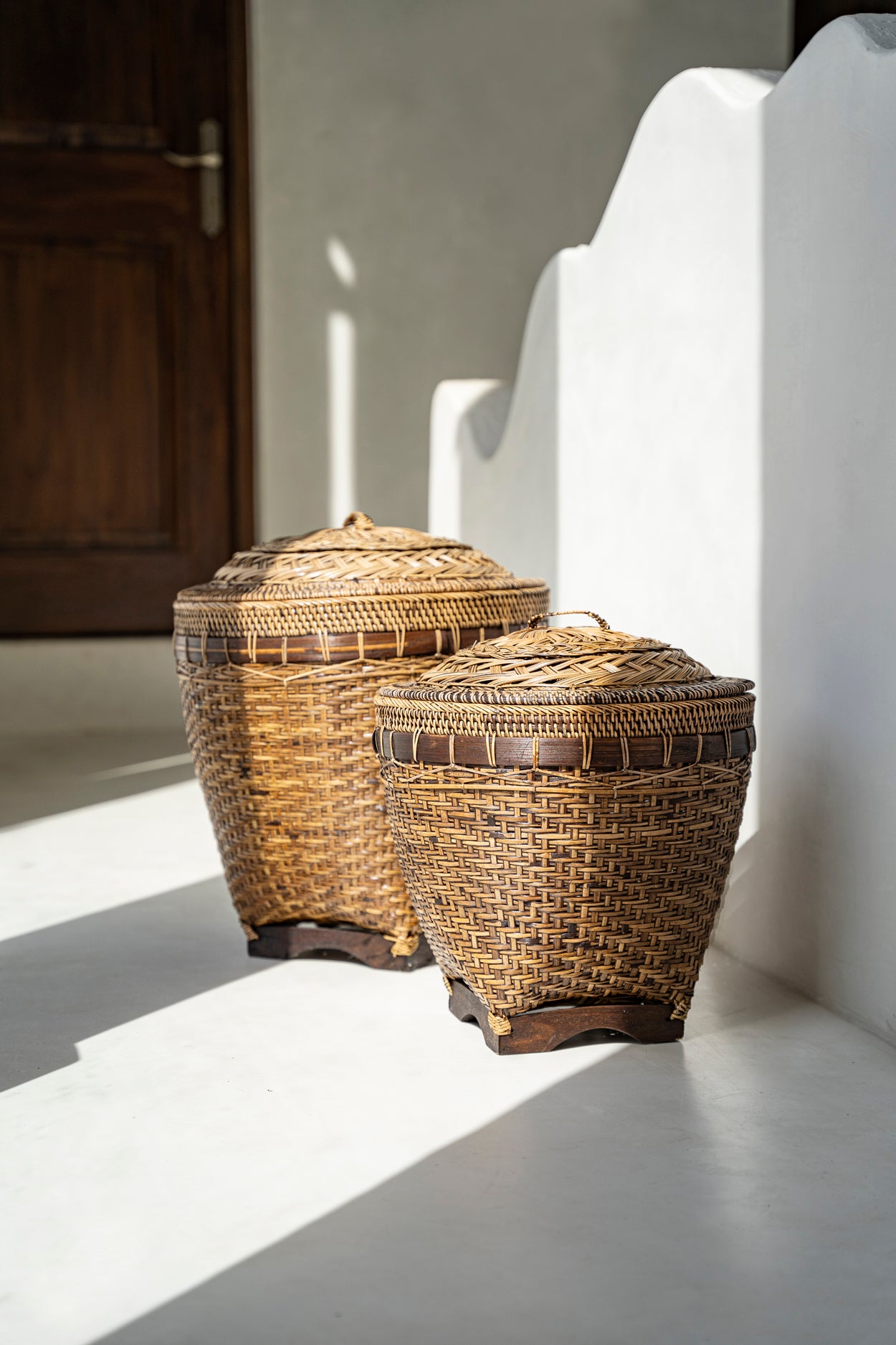 Bazar Bizar De Colonial Storage Mand - Naturel Bruin - M