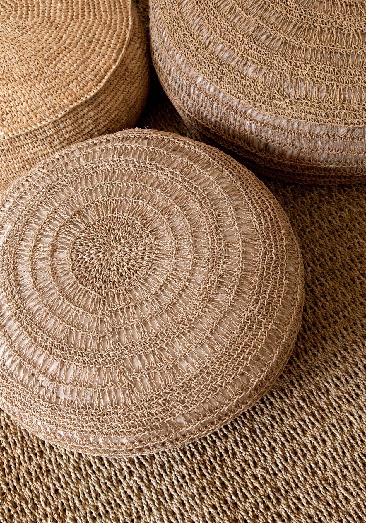 Bazar Bizar Het Raffia Fringed Tapijt - Naturel - 180x240