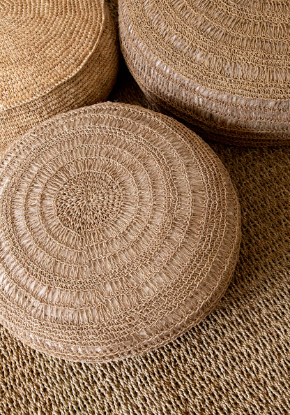 Bazar Bizar Het Raffia Fringed Tapijt - Naturel - 180x240
