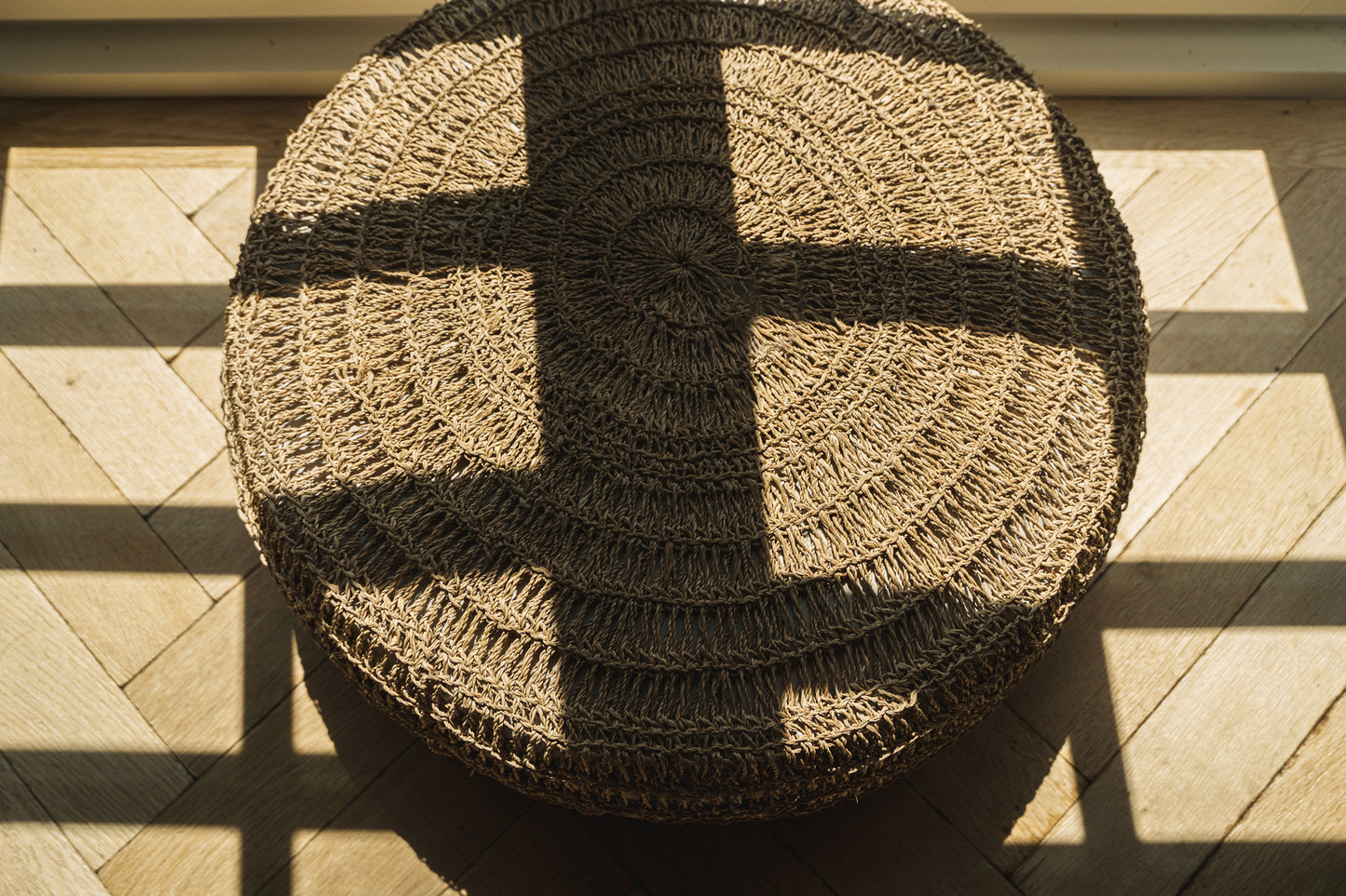 Bazar Bizar De Seagrass Poef - Naturel - M