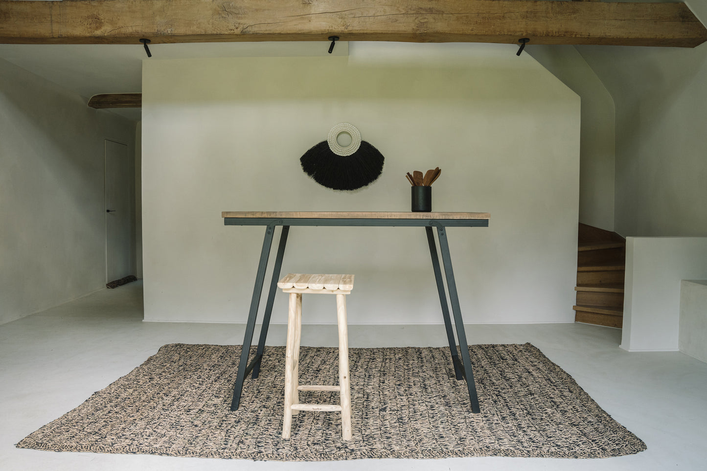 Bazar Bizar Het Seagrass Tapijt - Naturel Zwart - 200x300