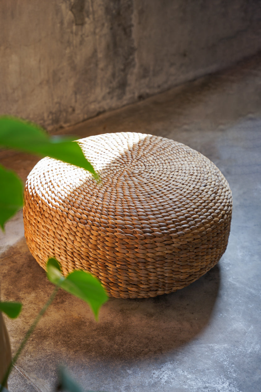 Bazar Bizar De Hyacinth Poef - Naturel - M