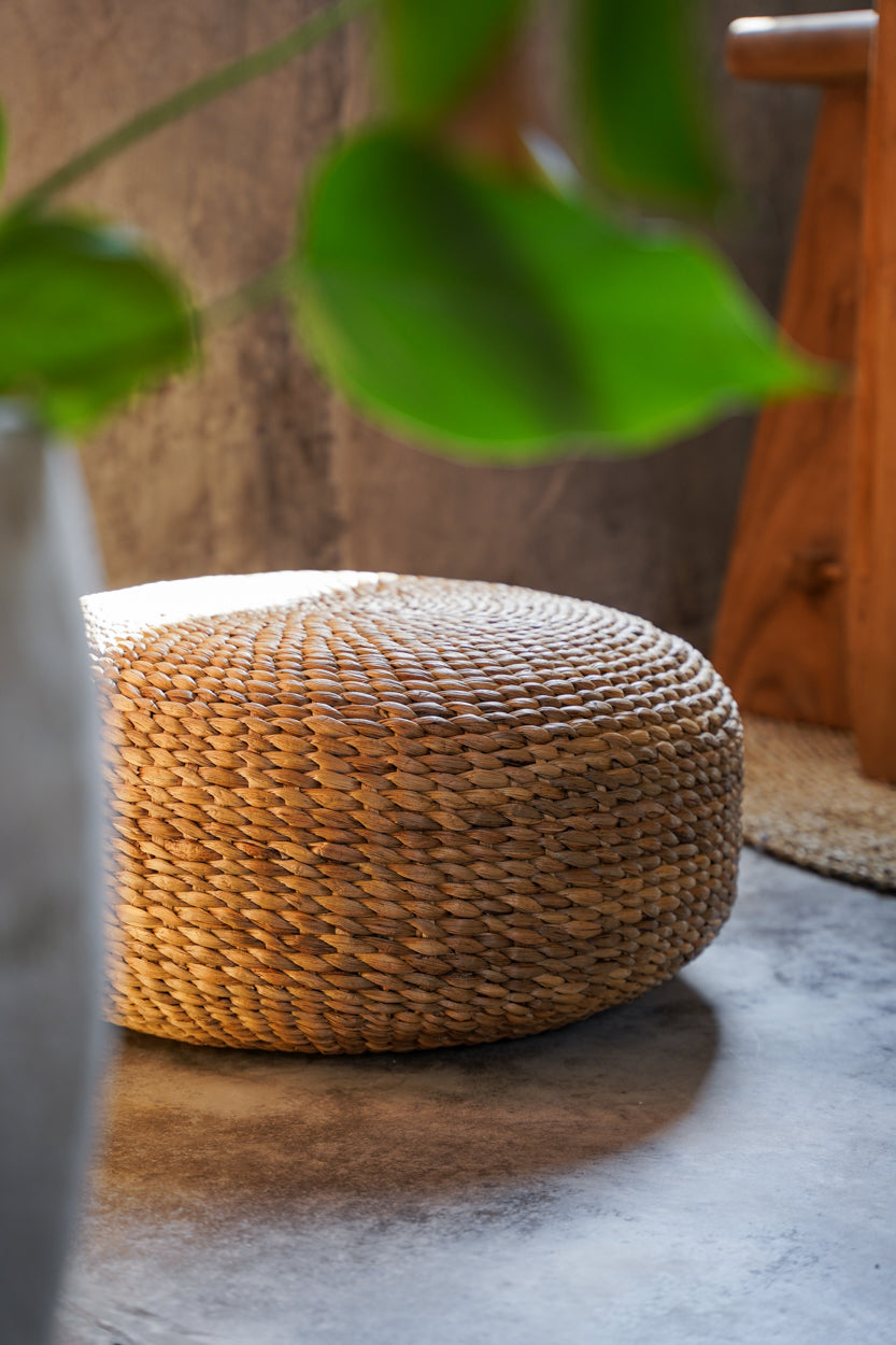 Bazar Bizar De Hyacinth Poef - Naturel - M