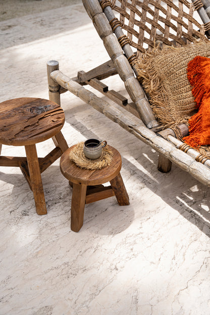 Bazar Bizar De Fringe Raffia Onderzetter - Naturel