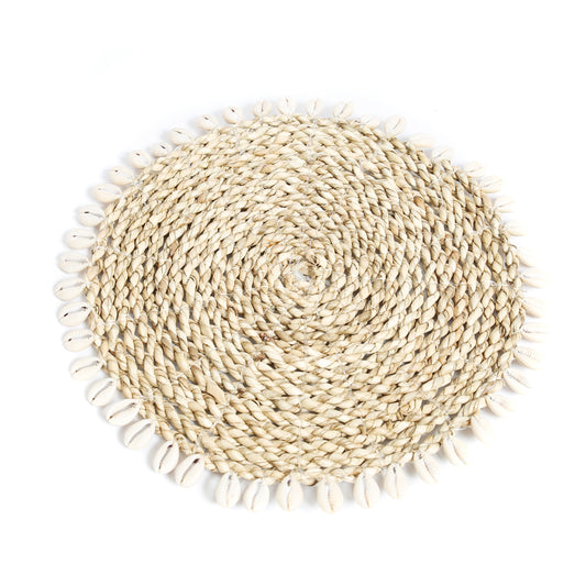 Bazar Bizar De Seagrass Shell Pannenonderzetter - Naturel
