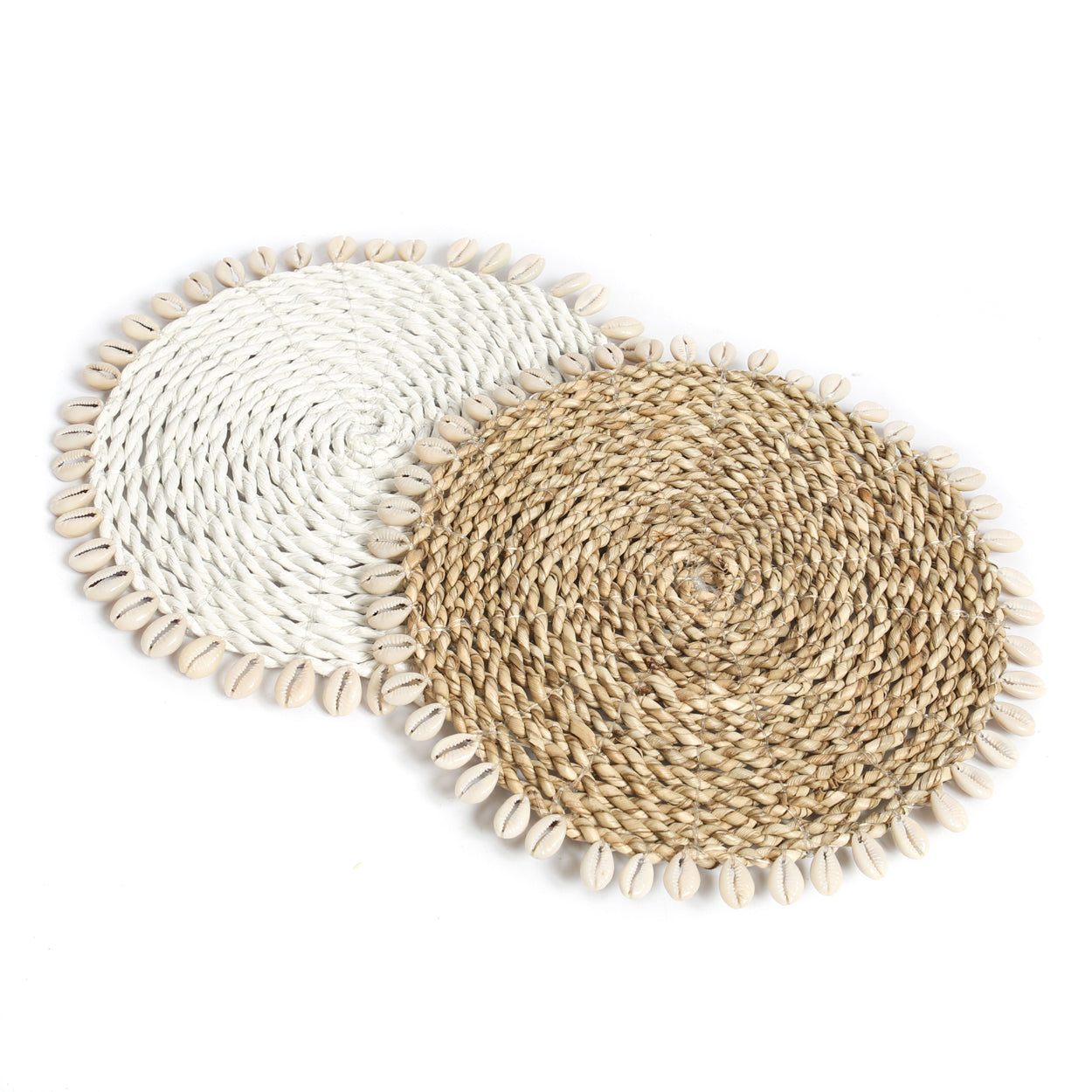 Bazar Bizar De Seagrass Shell Pannenonderzetter - Naturel