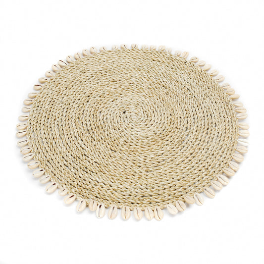 Bazar Bizar De Seagrass Shell Placemat - Naturel