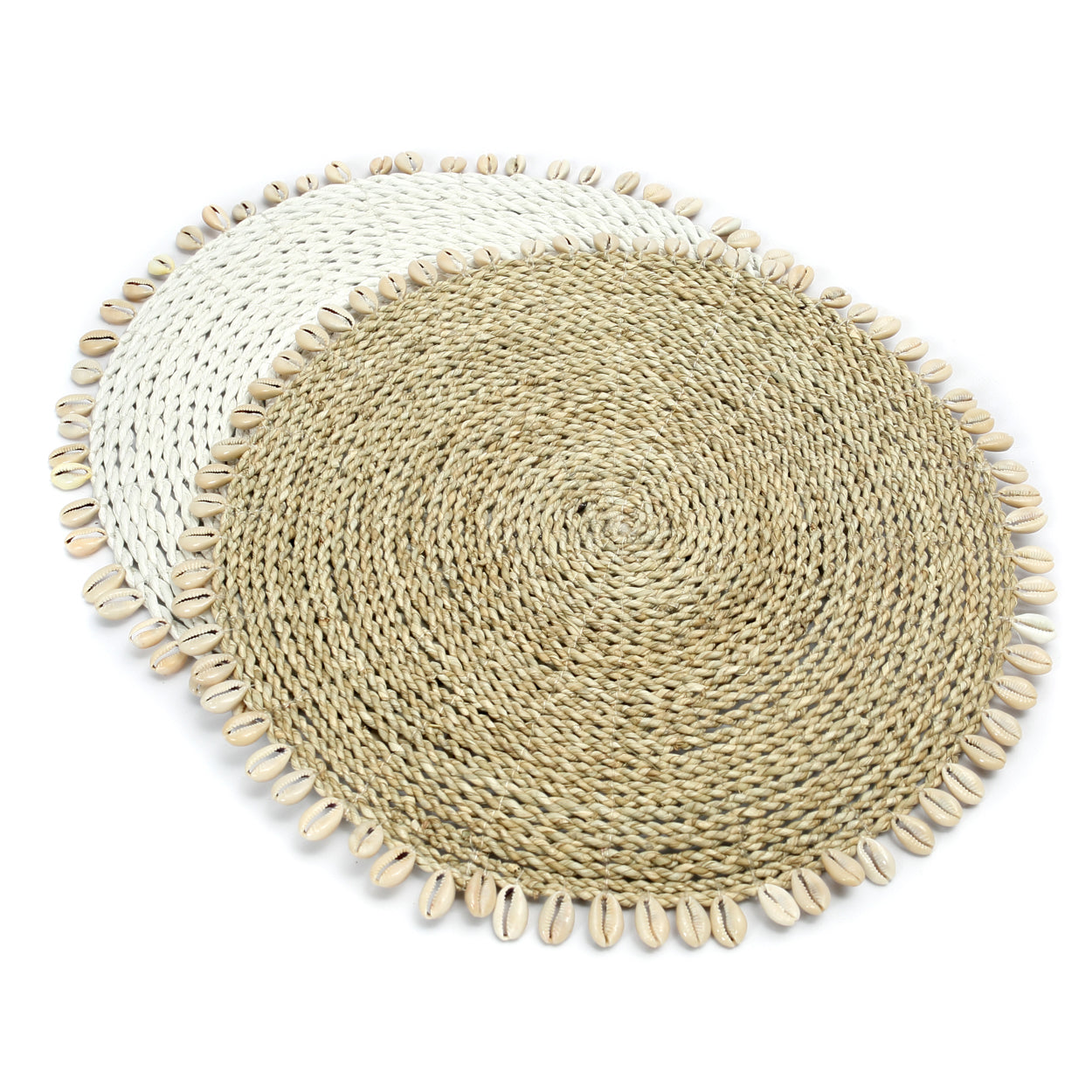 Bazar Bizar De Seagrass Shell Placemat - Naturel