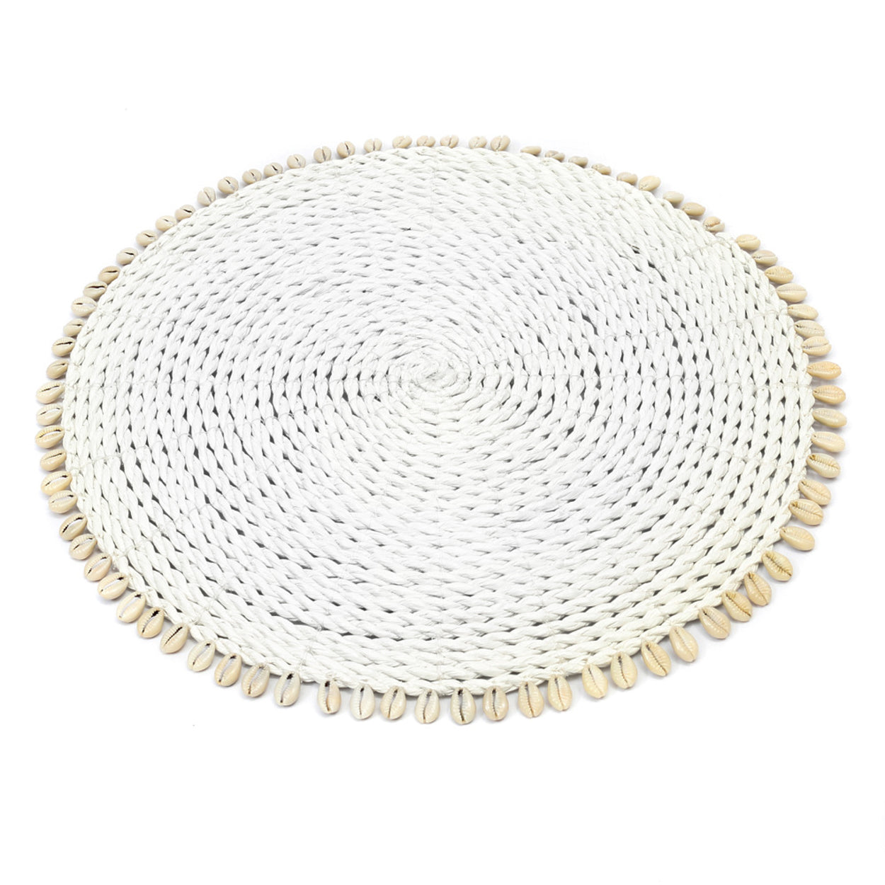 Bazar Bizar De Seagrass Shell Placemat - Wit
