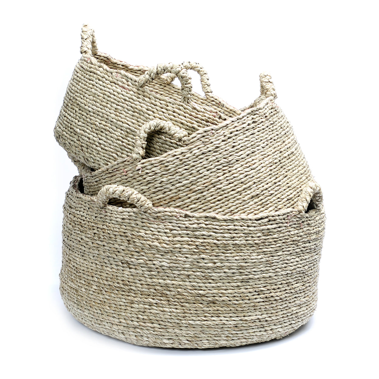 De Quatre Mains Manden - Naturel - Set van 3