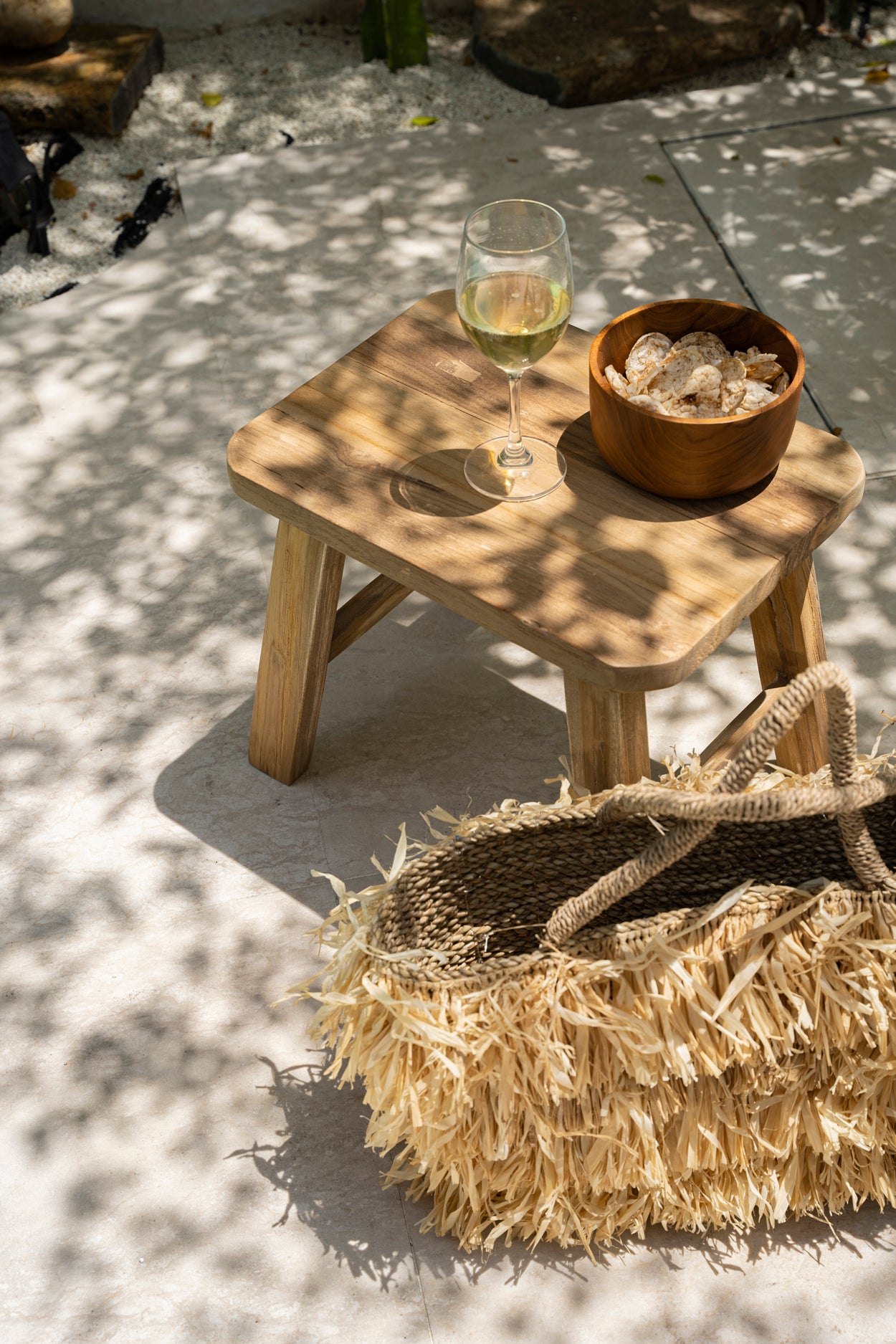 De Raffia Bahamas Mand - Naturel