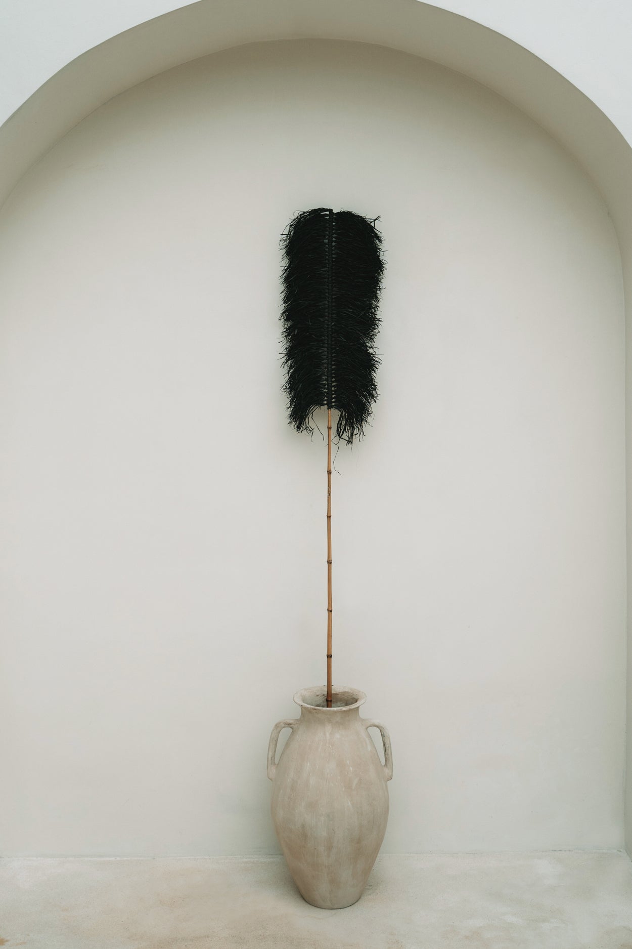 Bazar Bizar De Raffia Palmeira - Zwart - Set van 6