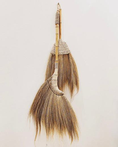 Bazar Bizar De Raffia Bezem - Naturel