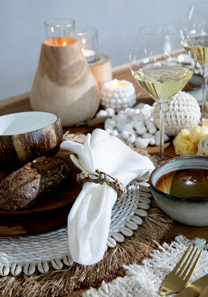 Bazar Bizar De Shell Servetring - Set van 4