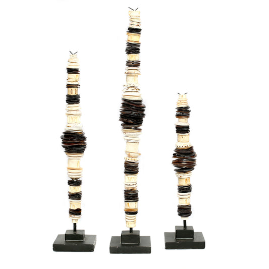 Bazar Bizar De Money Shell op Stand - Set van 3