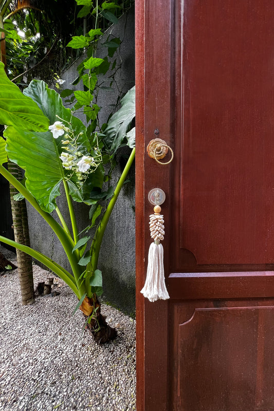 Bazar Bizar De MOM Sleutelhanger - Wit