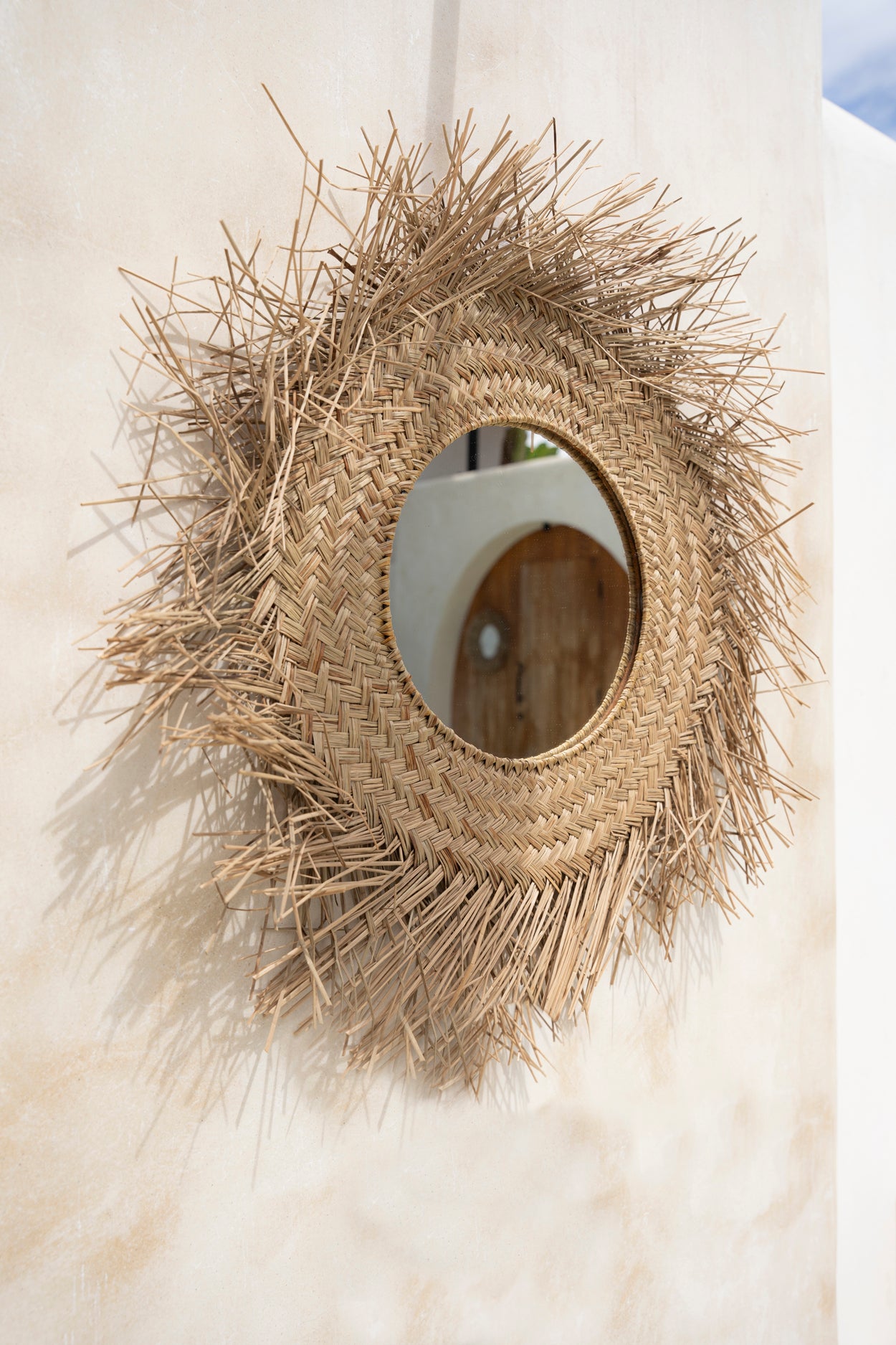 Bazar Bizar De Rotan Spiegel - Naturel - M