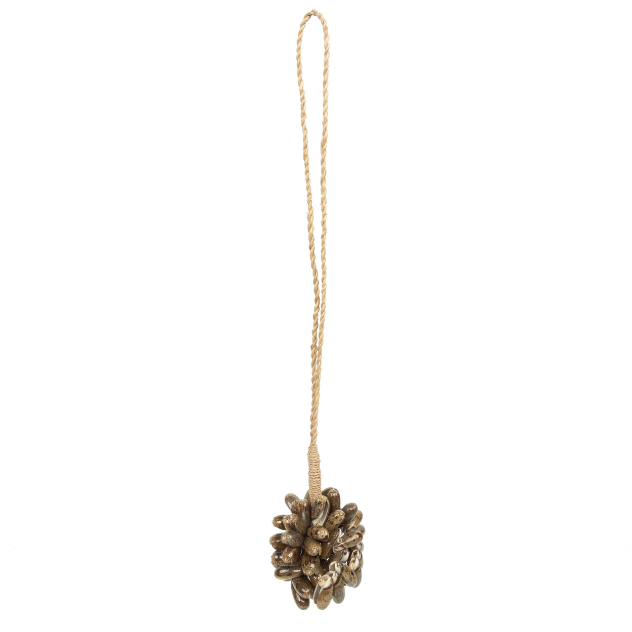 Bazar Bizar - De Brown Cowrie Shell Hangdecoratie