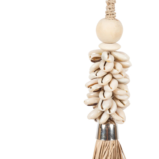 Bazar Bizar De Cowrie en Raffia Hangdecoratie