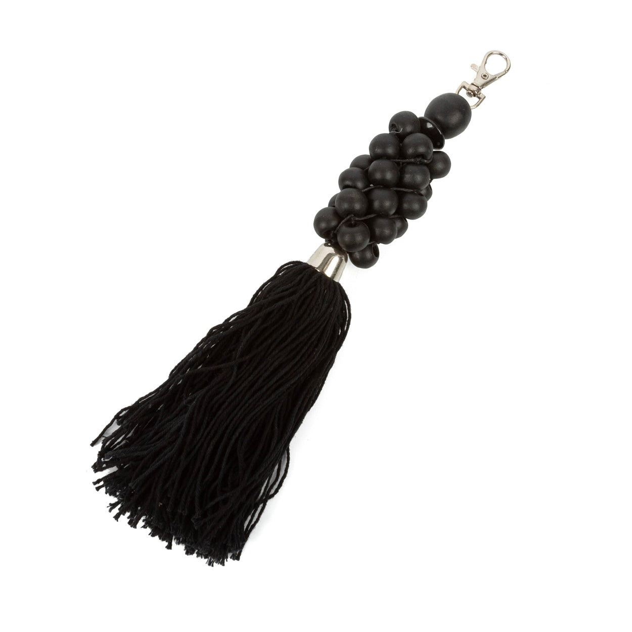 Bazar Bizar De Wooden Beads Sleutelhanger - Zwart