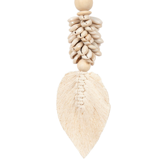 Bazar Bizar De Leaf & Shell Hangdecoratie - Naturel