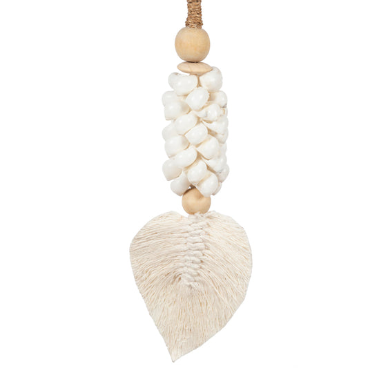 Bazar Bizar De Leaf & Shell Hangdecoratie - Wit