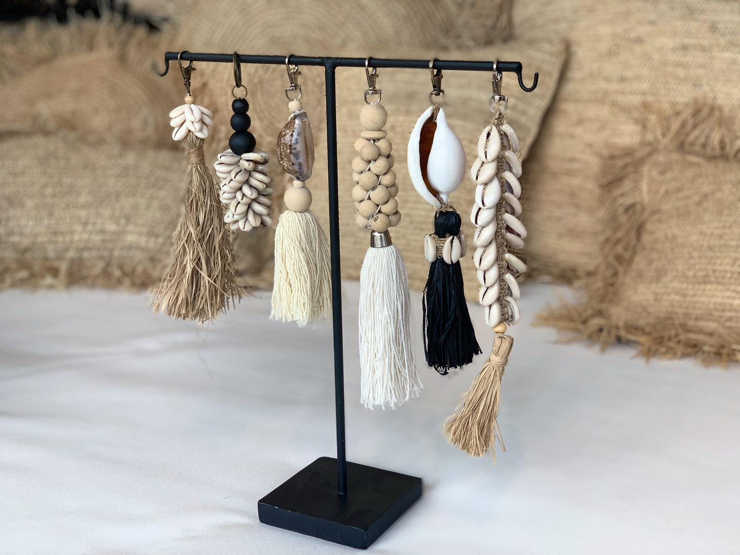 Bazar Bizar De Canggu Sleutelhanger - Naturel Zwart