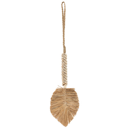 Bazar Bizar De Raffia & Schelpen Hangdecoratie - Crème Naturel