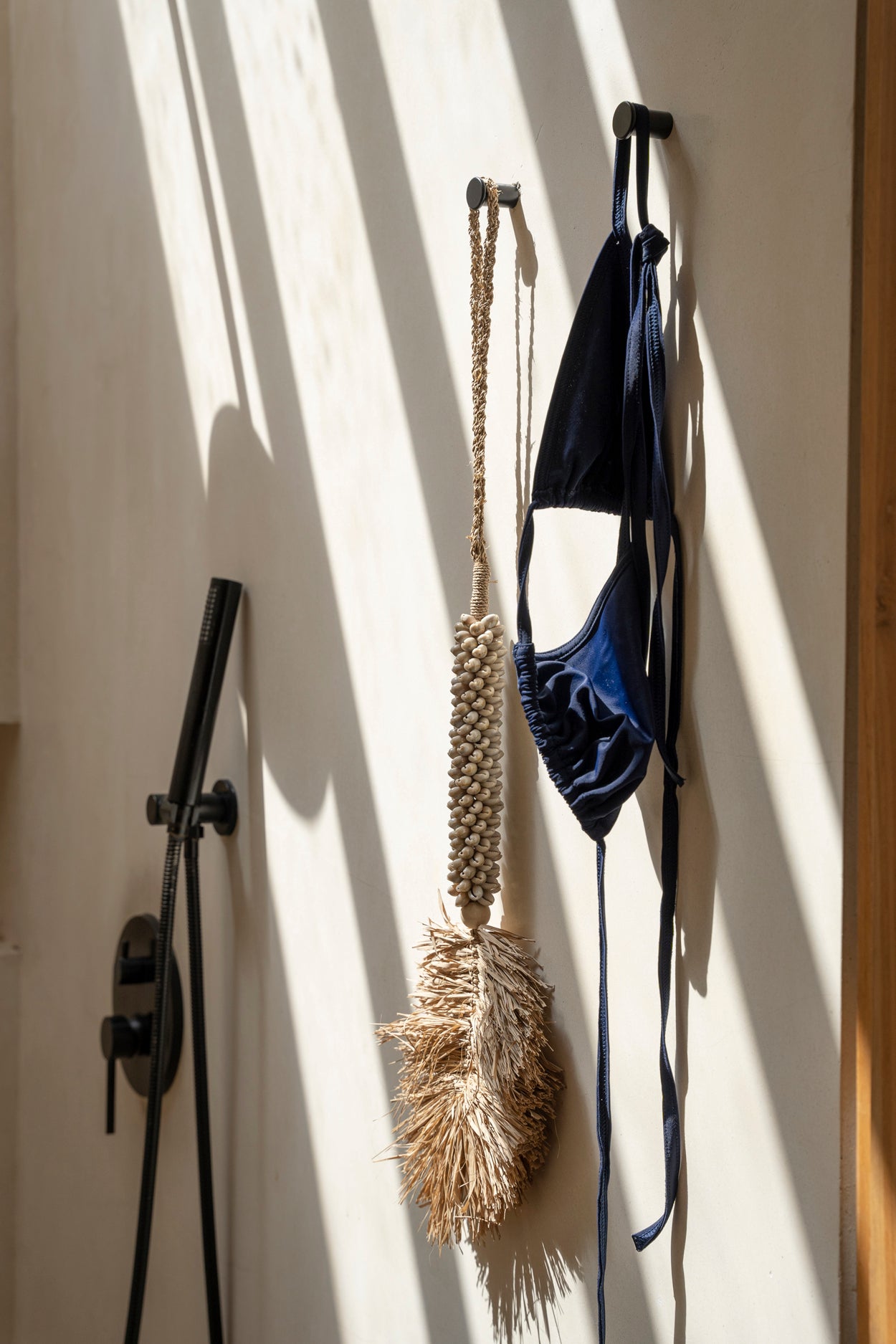 Bazar Bizar De Raffia & Schelpen Hangdecoratie - Crème Naturel