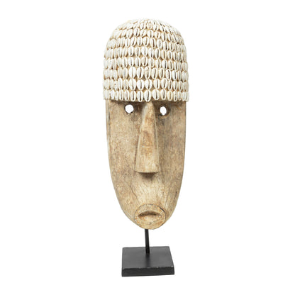 Bazar Bizar Het Cowrie Masker on Stand - Large