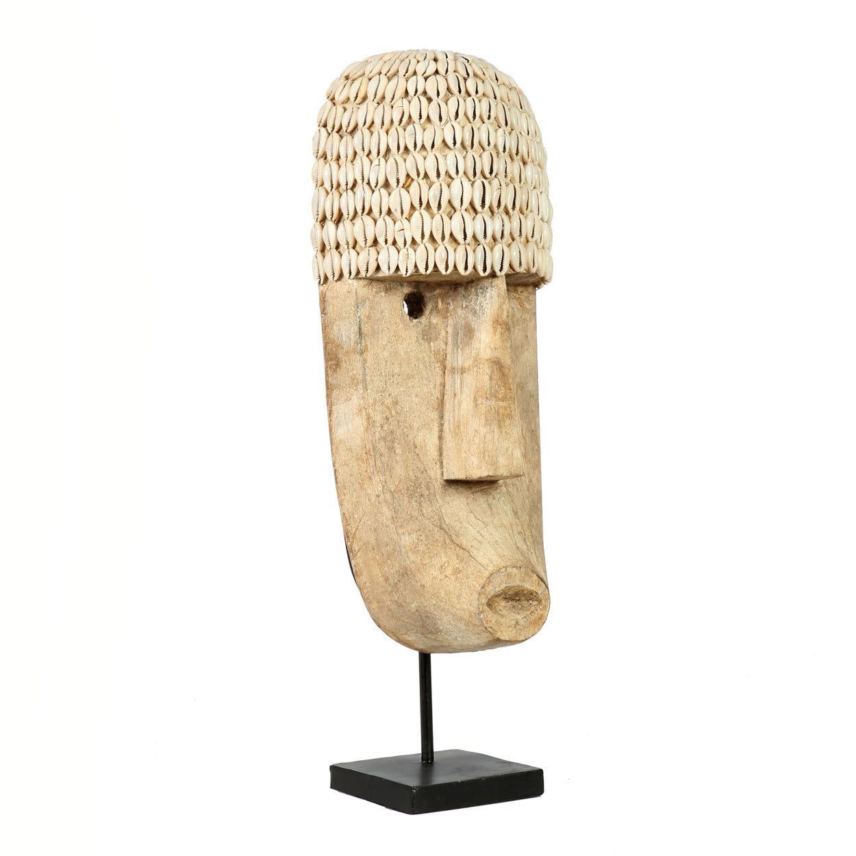 Bazar Bizar Het Cowrie Masker on Stand - Large