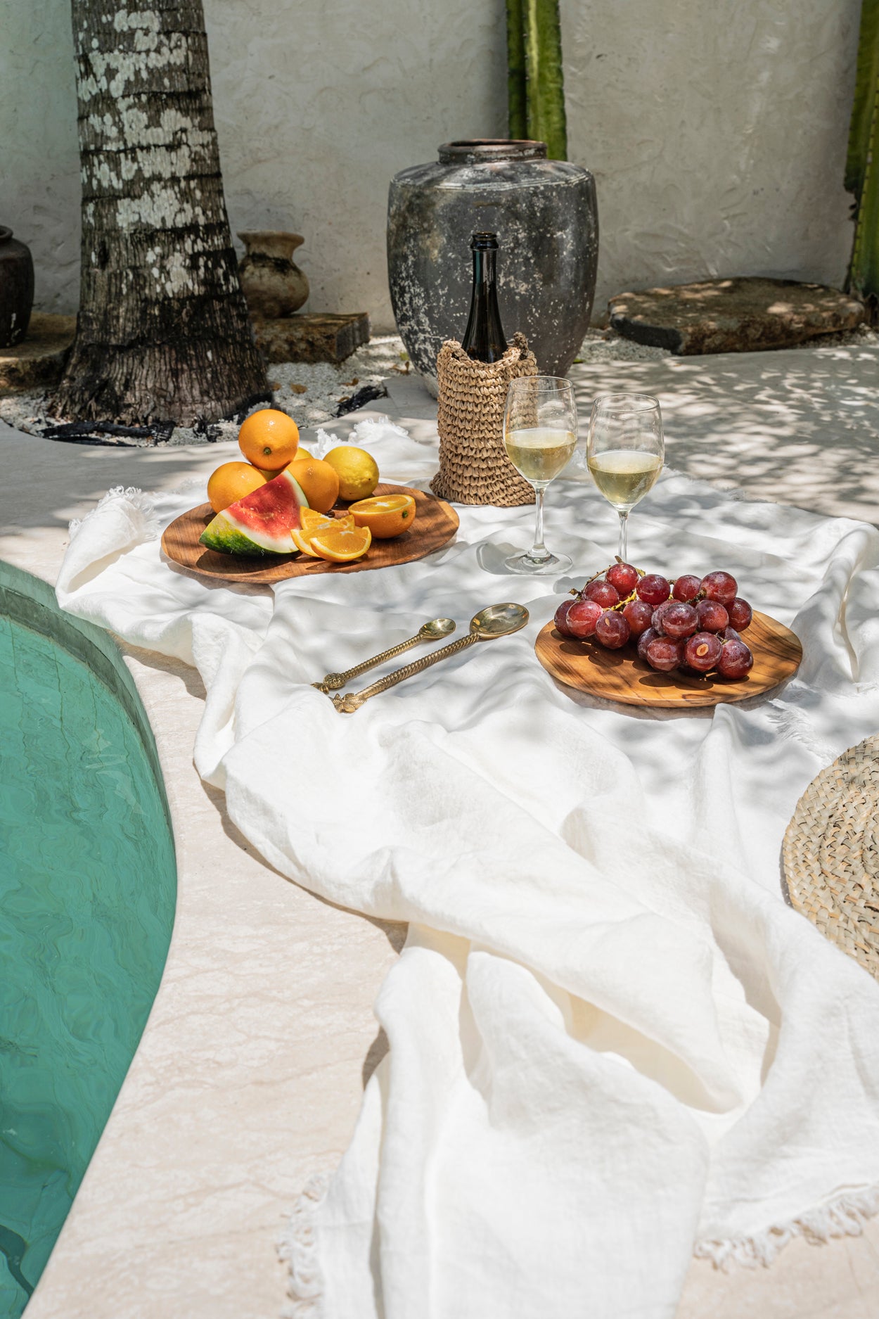 Bazar Bizar De Teak Root Rond Bord - M