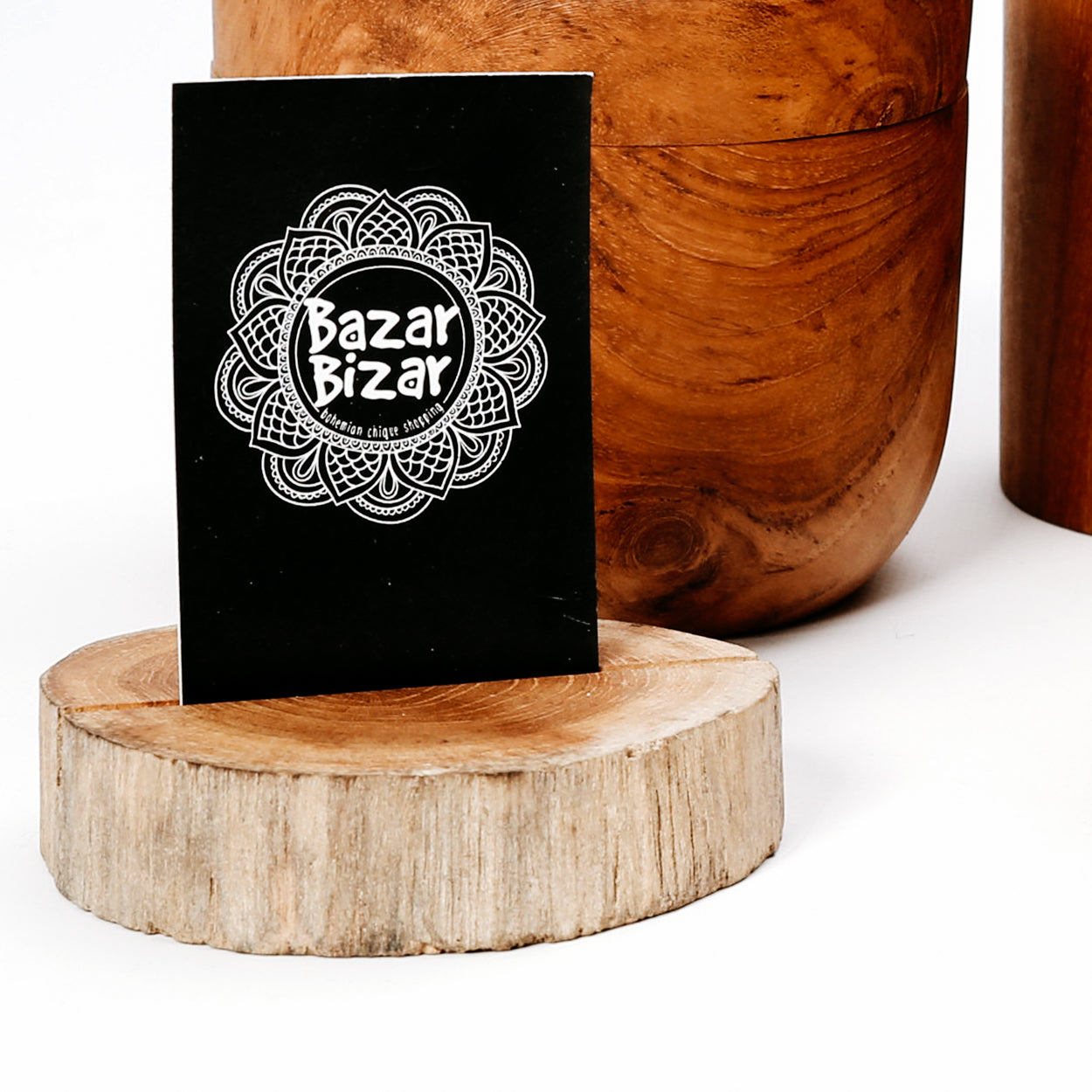 Bazar Bizar De Teak Root Kaarthouder