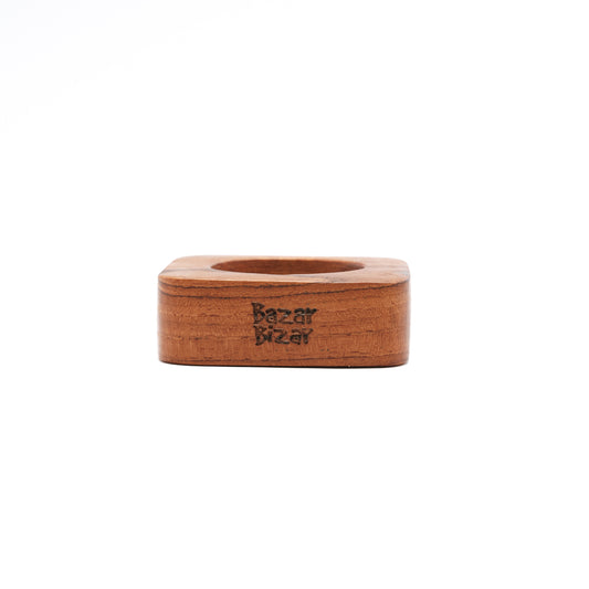 Bazar Bizar De Teak Root Servetring - Set van 4