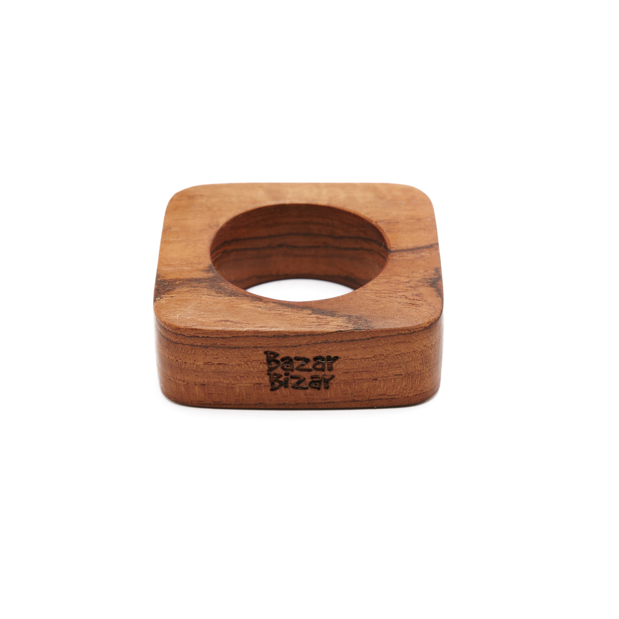 Bazar Bizar De Teak Root Servetring - Set van 4