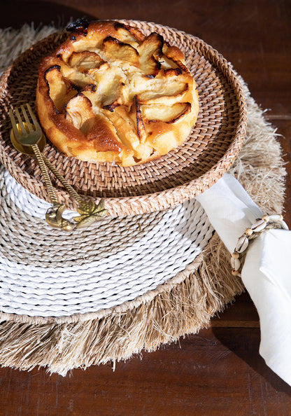 Bazar Bizar De Seagrass Raffia Placemat - Naturel Wit