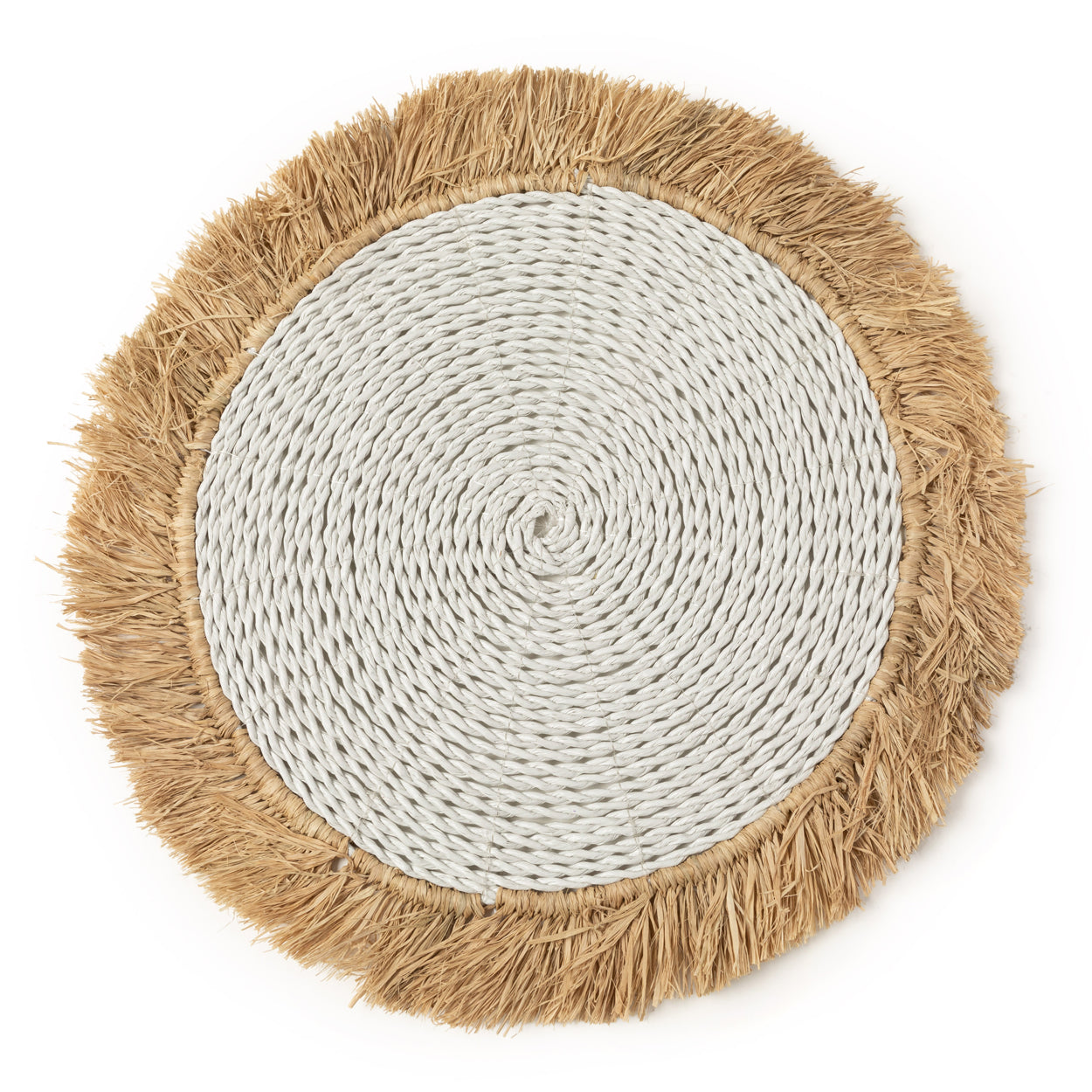 Bazar Bizar De Seagrass Raffia Placemat - Wit Naturel