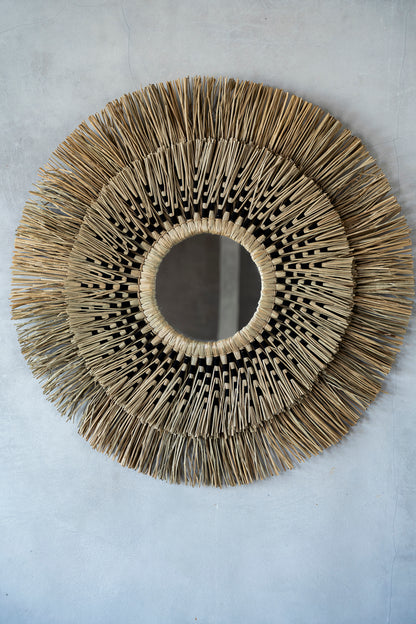 Bazar Bizar De Havana Spiegel - Naturel Zwart - L