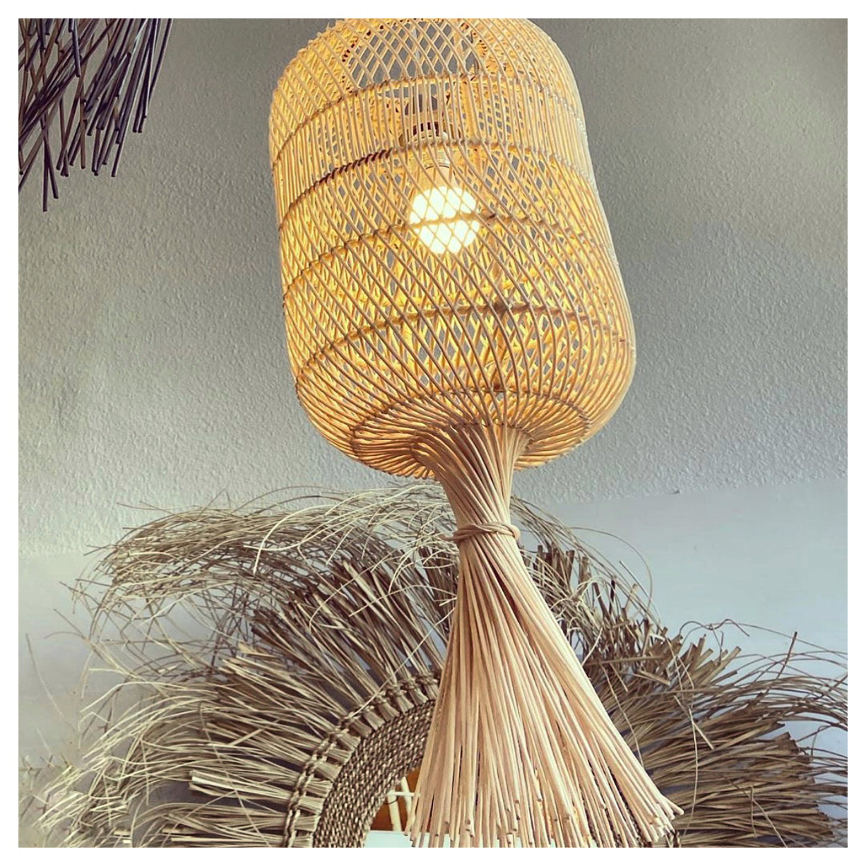 Bazar Bizar De Dumpling Hang- en Vloerlamp - Naturel - M