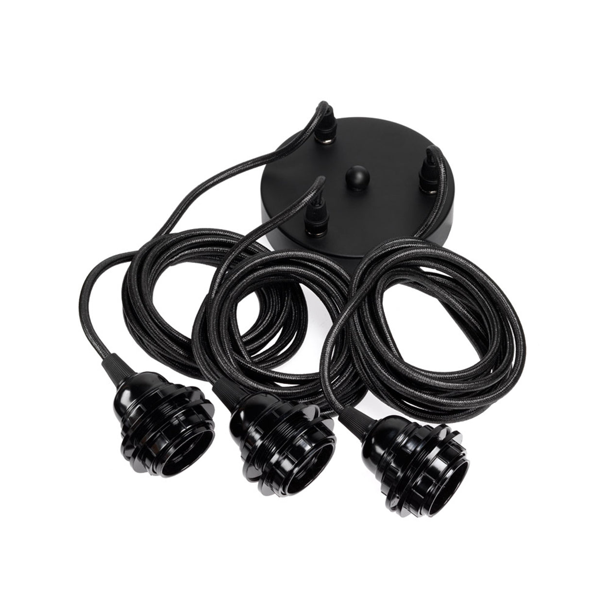 Bazar Bizar Lampfitting voor Plafond - Zwart - 3 Fittings
